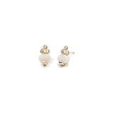 opal and diamond trio stud single