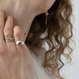 Sabine sapphire dome ring
