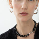 Gercia onyx bead necklace