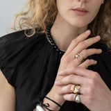 Sabine sapphire dome ring