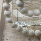 Gercia white coral bead necklace