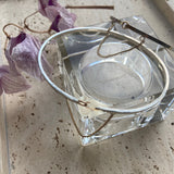 Greta silver bangle