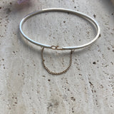 Greta silver bangle