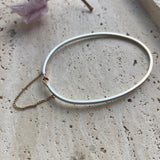 Greta silver bangle