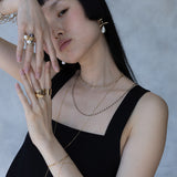 Cordelia Diamond Necklace Black