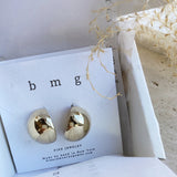 Clara dome  studs- sterling silver