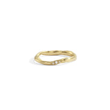 thick wavy diamond band