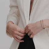 Amelia black diamond beaded chain