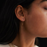 louisa white diamond studs w/ chain