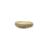 carina black diamond pavé band