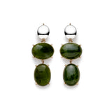 augusta double onyx earrings