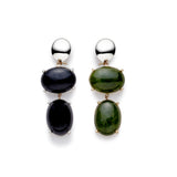 augusta double onyx earrings