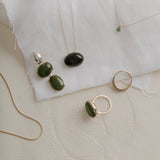 augusta double onyx earrings