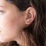 blanca monrós gómez | large rosette diamond studs