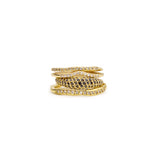carina black diamond pavé band