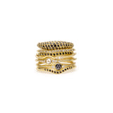 carina black diamond pavé band
