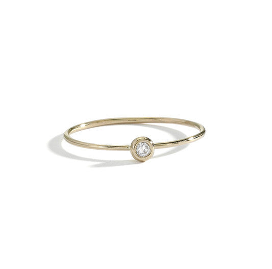 blanca monrós gómez | white diamond seed ring