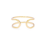 camille matte cuff ring