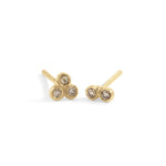 blanca monrós gómez | champagne diamond asymmetrical seed studs