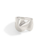 big fold ring sterling silver