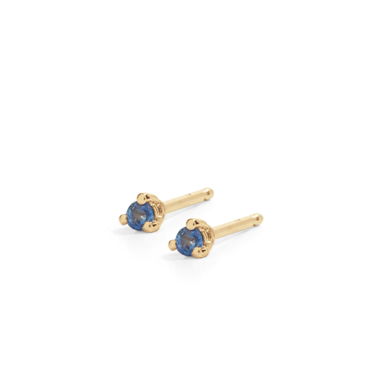 blanca monrós gómez | tiny sapphire studs