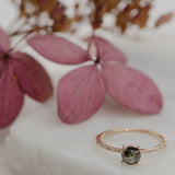 Charlotte grey Solitaire Ring