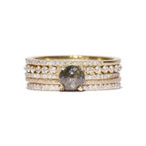 Charlotte grey Solitaire Ring
