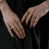 Charlotte grey Solitaire Ring