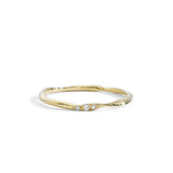 thin wavy diamond band