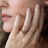 blanca monrós gómez | triple diamond seed ring