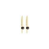 mabel drop earrings black diamond