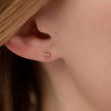 dainty diamond stud
