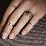 blanca monrós gómez | small sapphire iris ring