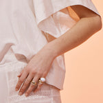 blanca monrós gómez | claudel white agate ring