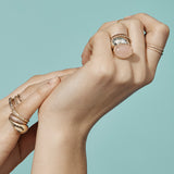 blanca monrós gómez | rose quartz claudel ring