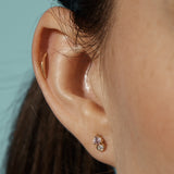 blanca monrós gómez | pink duo stud