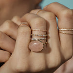 blanca monrós gómez | rose quartz claudel ring