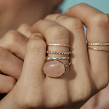 blanca monrós gómez | rose quartz claudel ring