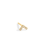blanca monrós gómez | white diamond vera stud