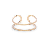 camille matte cuff ring