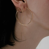 small camille matte hoops