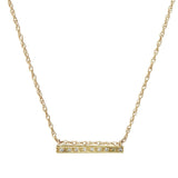 carole diamond bar necklace