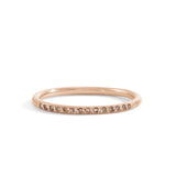 blanca monrós gómez | slim round champagne diamond band