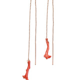 coral stitch earrings