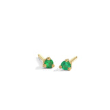 tiny emerald studs