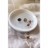 flat seed studs in sterling silver