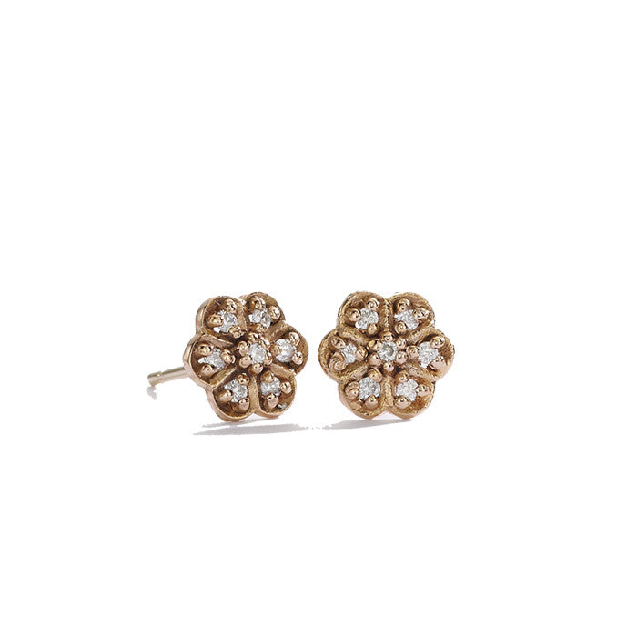 blanca monrós gómez | large rosette diamond studs