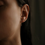 louisa white diamond studs w/ chain