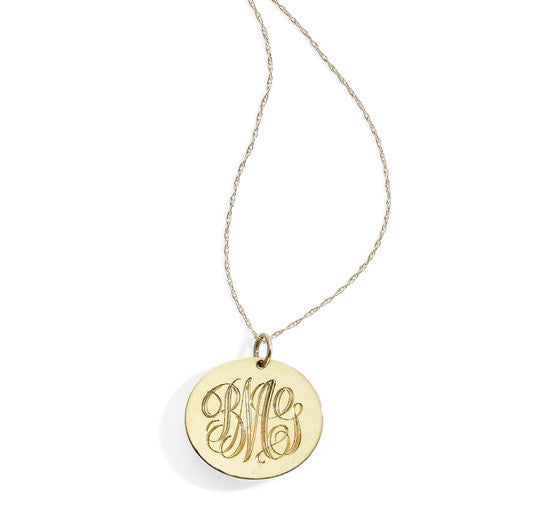 blanca monrós gómez | monogrammed necklace