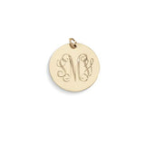monogram disc charm